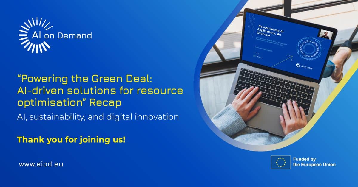 Powering the Green Deal – AI-Driven Solutions for Resource Optimisation