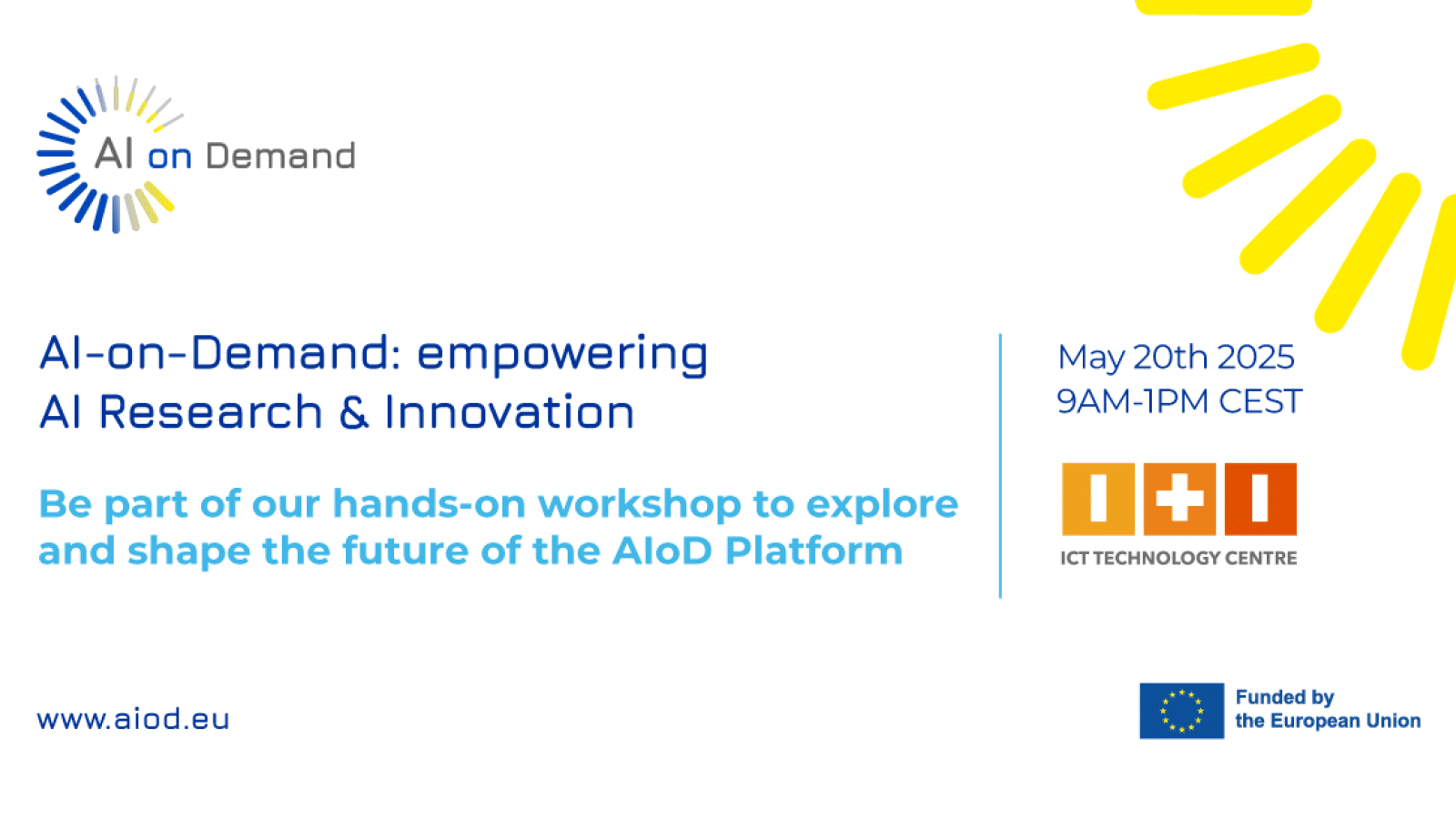 Save the date for the "AI-on-Demand: Empowering AI Research & Innovation" Event
