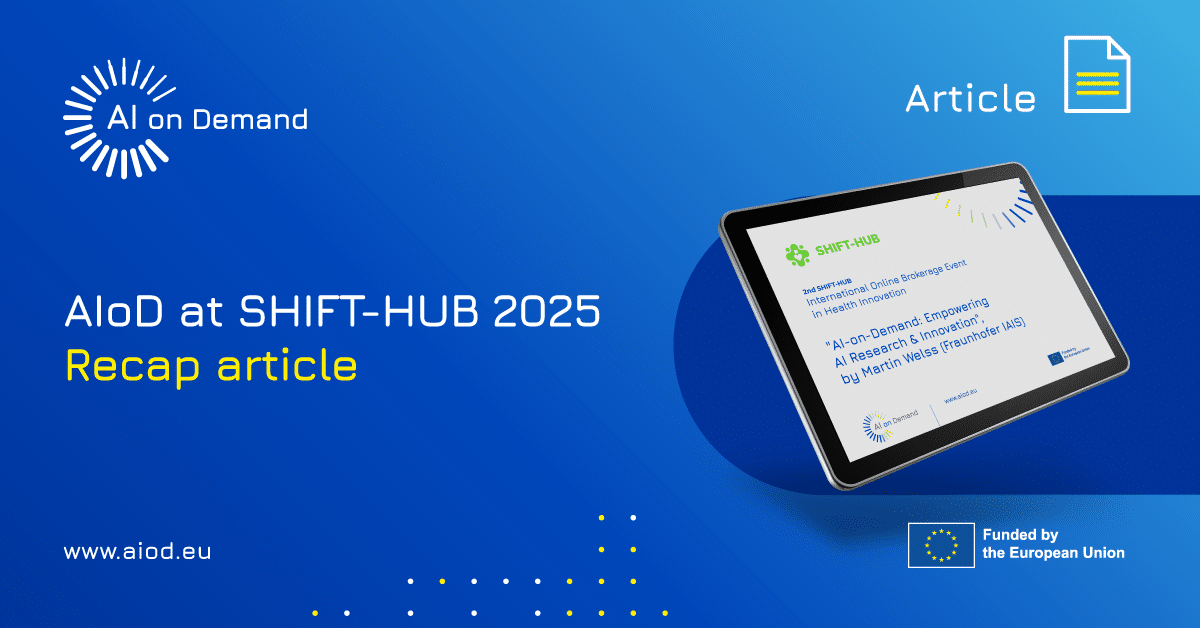 AI-on-Demand showcases value for research projects at SHIFT-HUB Brokerage Event