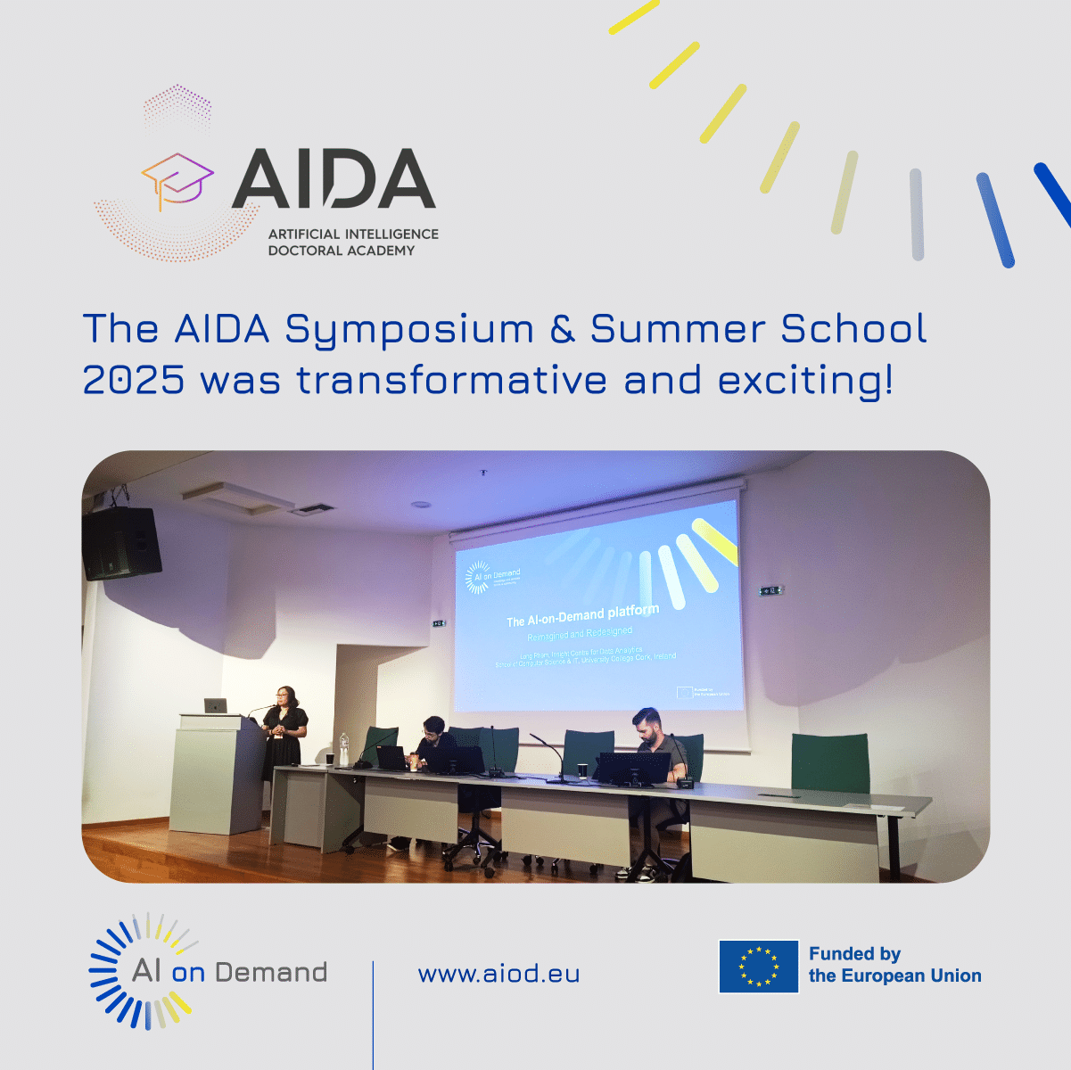 From Design Thinking to Language Technologies – KInIT at the AIDA Summer School in
			Greece