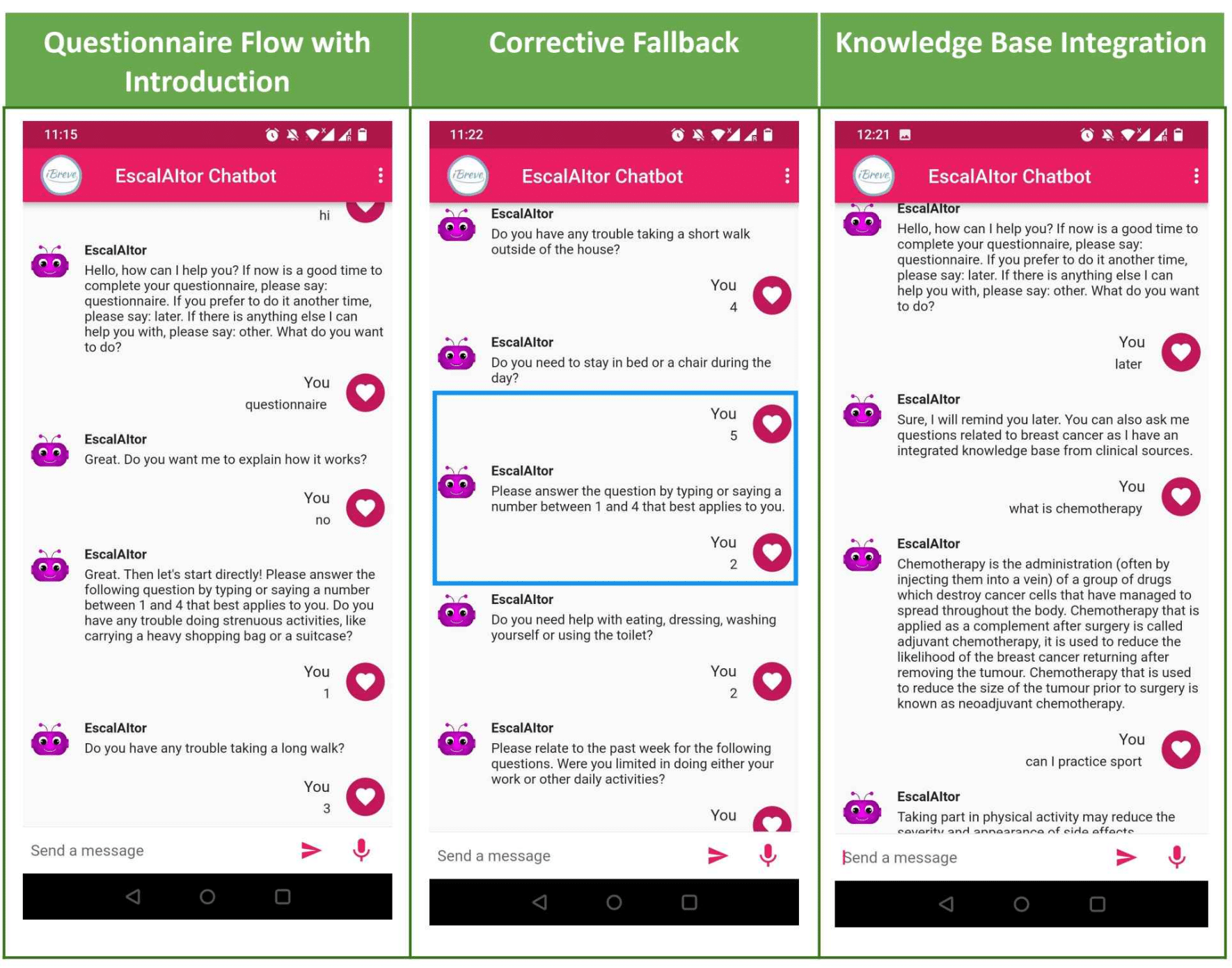 EscalAItor – AI-Powered Chatbot for Health Quality of Life Monitoring